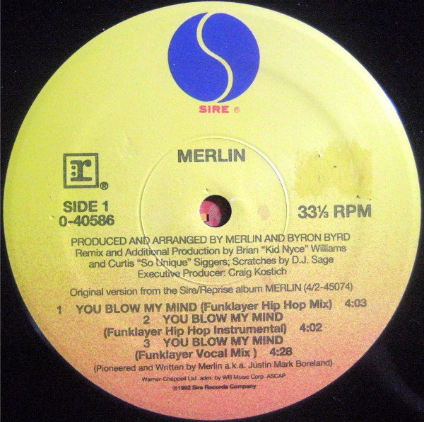 Merlin : You Blow My Mind (12")