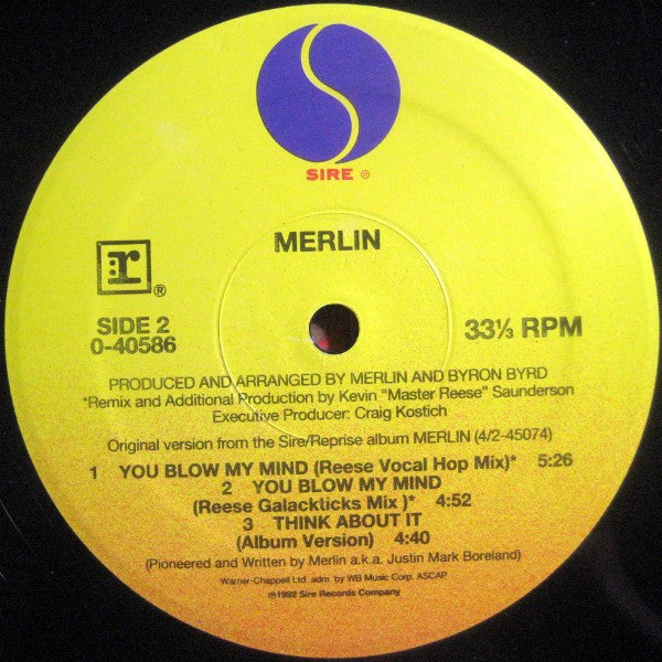 Merlin : You Blow My Mind (12")