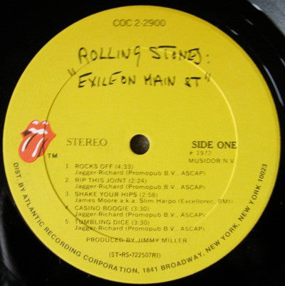 Rolling Stones* : Exile On Main St (2xLP, Album, RI )