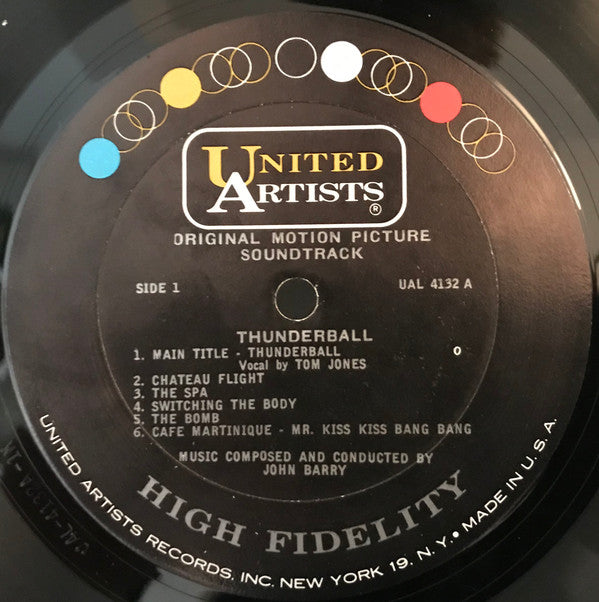 John Barry : Thunderball (Original Motion Picture Soundtrack) (LP, Album, Mono, Ter)