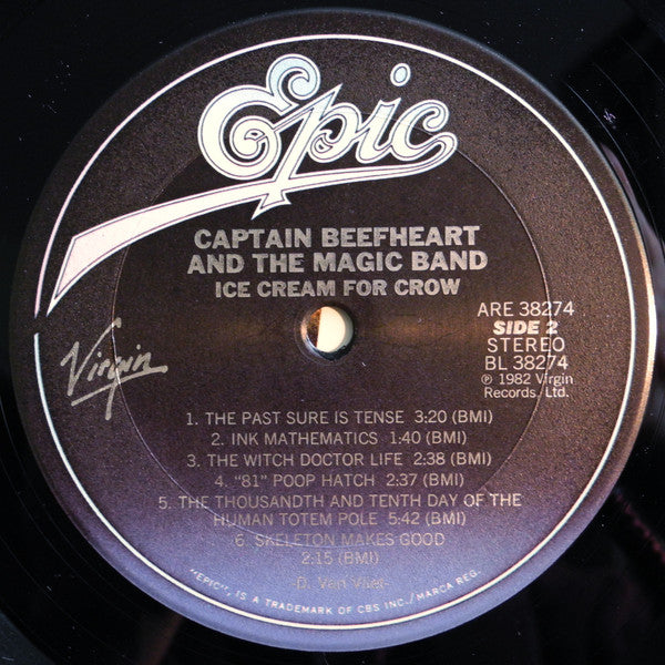 Captain Beefheart & The Magic Band : Ice Cream For Crow (LP, Album, Ter)