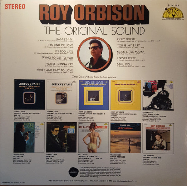 Roy Orbison : The Original Sound (LP, Album)