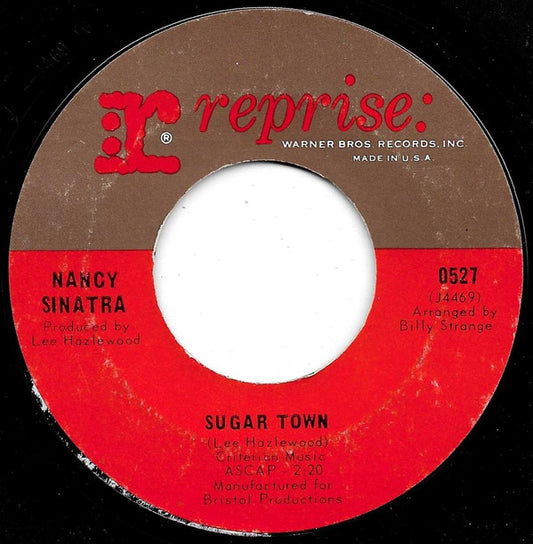 Nancy Sinatra : Sugar Town / Summer Wine (7", Single, Styrene, Ter)