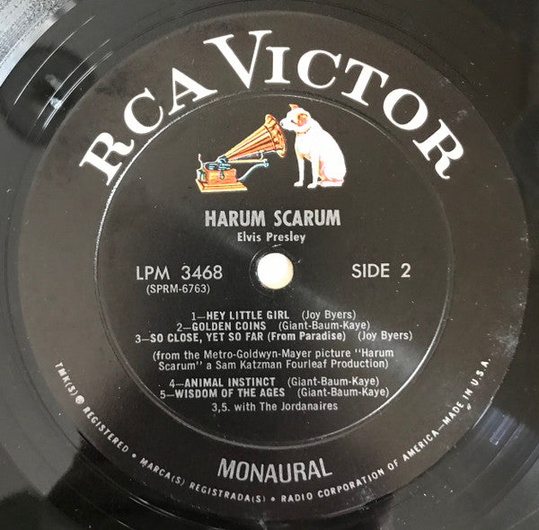Elvis* : Harum Scarum (LP, Album, Mono, Roc)
