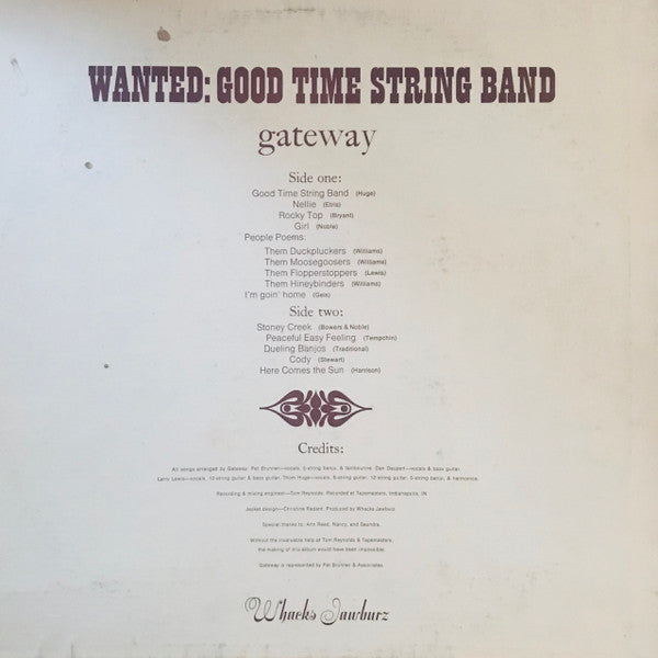 Gateway (21) : Wanted: Good Time String Band (LP, Album)