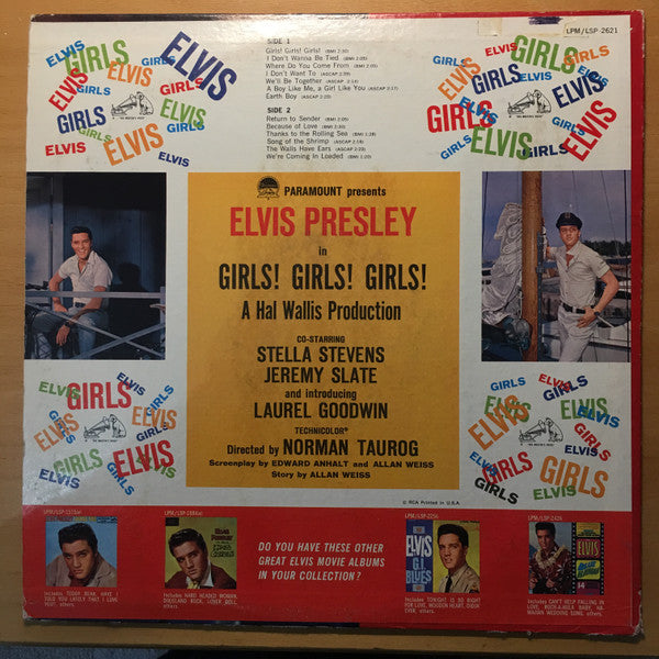 Elvis Presley : Girls! Girls! Girls! (LP, Album, RE)