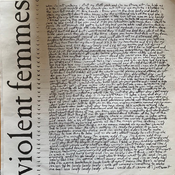 Violent Femmes : Violent Femmes (LP, Album)
