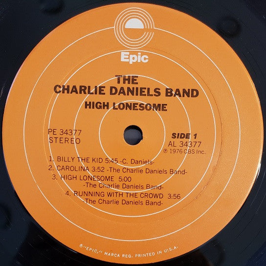 The Charlie Daniels Band : High Lonesome (LP, Album, Ter)