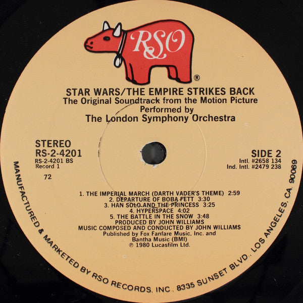 John Williams (4), The London Symphony Orchestra* : Star Wars / The Empire Strikes Back (2xLP, Album, 72 )