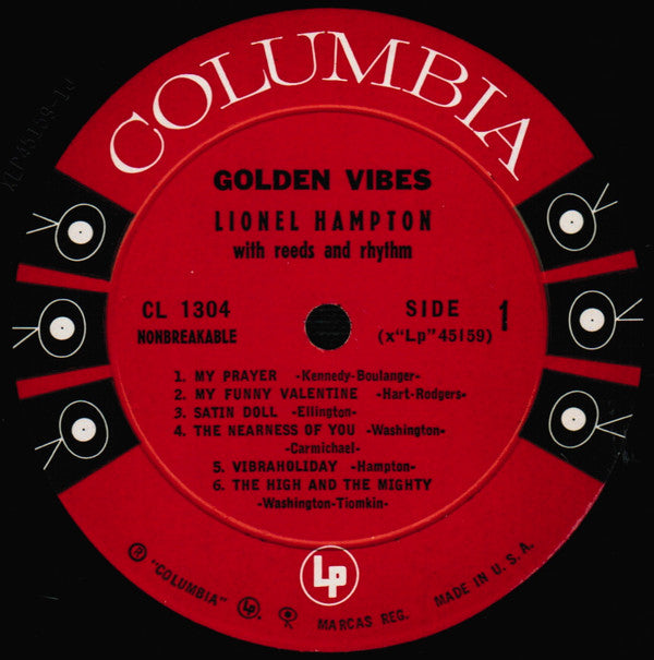 Lionel Hampton : Golden Vibes (LP, Album, Mono)