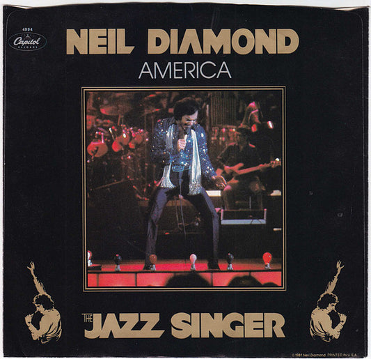 Neil Diamond : America  (7", Single, Jac)
