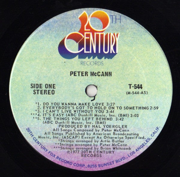 Peter McCann : Peter McCann (LP, Album, Ter)