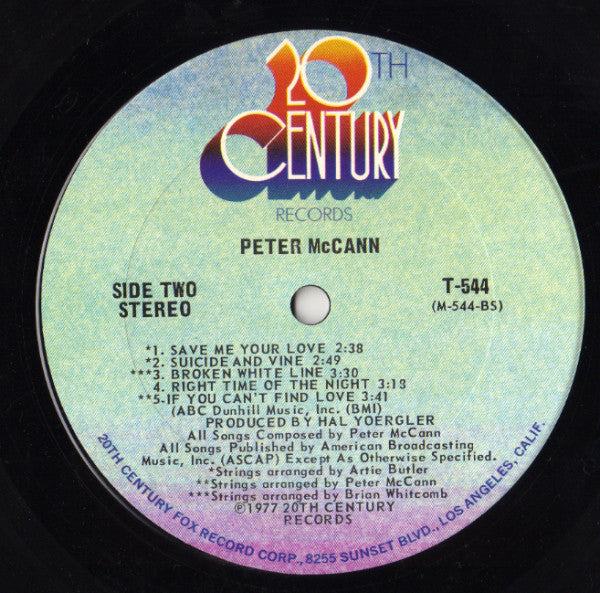 Peter McCann : Peter McCann (LP, Album, Ter)