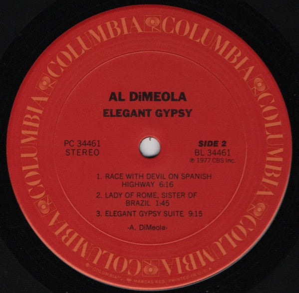 Al Di Meola : Elegant Gypsy (LP, Album, San)