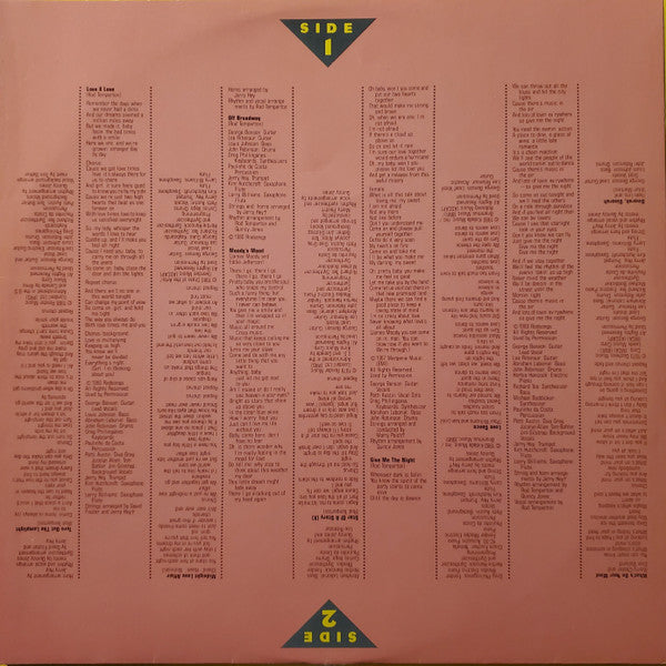 George Benson : Give Me The Night (LP, Album, Jac)