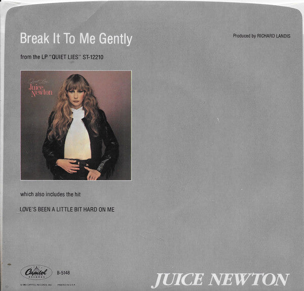 Juice Newton : Break It To Me Gently (7", Single, Jac)