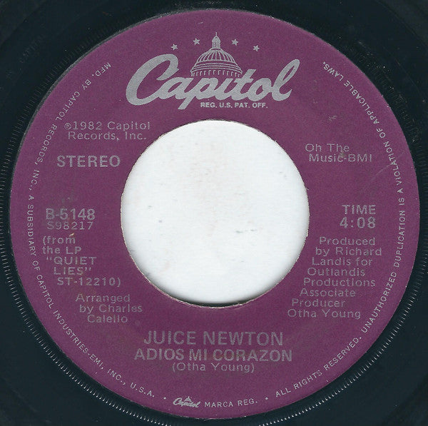Juice Newton : Break It To Me Gently (7", Single, Jac)