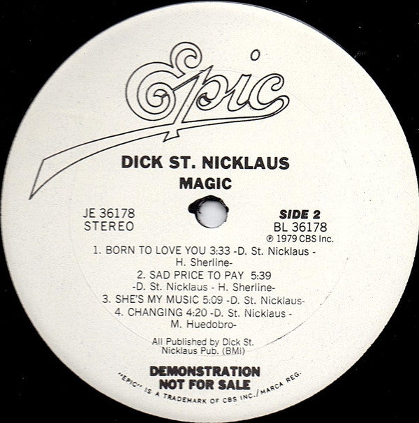 Dick St. Nicklaus : Magic (LP, Album, Promo)