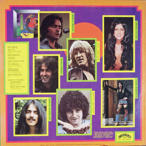 Jefferson Starship : Spitfire (LP, Album, Fir)