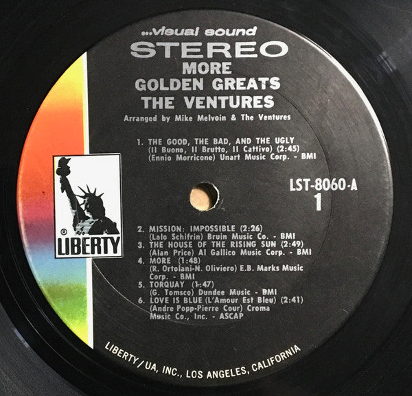 The Ventures : More Golden Greats (LP, Comp, Gat)