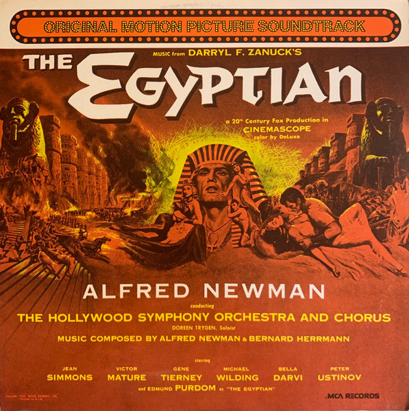 Alfred Newman / Bernard Herrmann : The Egyptian (A 20th Century Fox Production In Cinemascope) (LP, Album, RE)