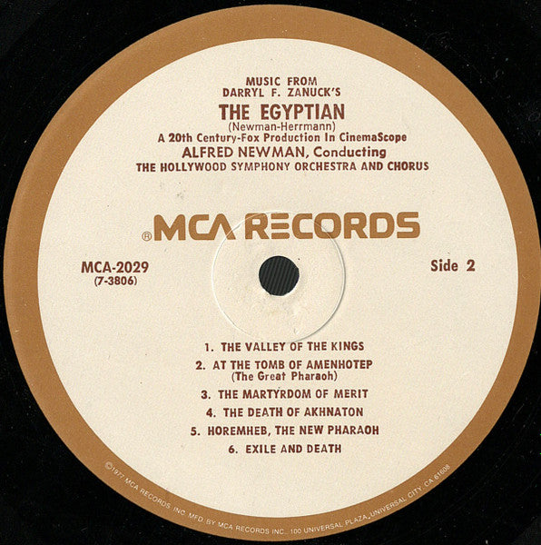 Alfred Newman / Bernard Herrmann : The Egyptian (A 20th Century Fox Production In Cinemascope) (LP, Album, RE)