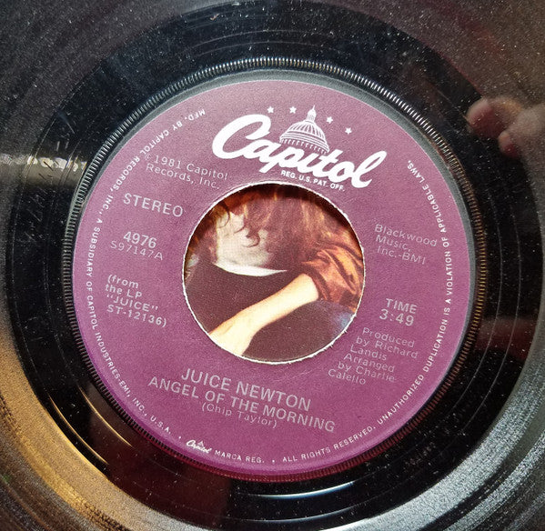 Juice Newton : Angel Of The Morning (7", Single, Jac)