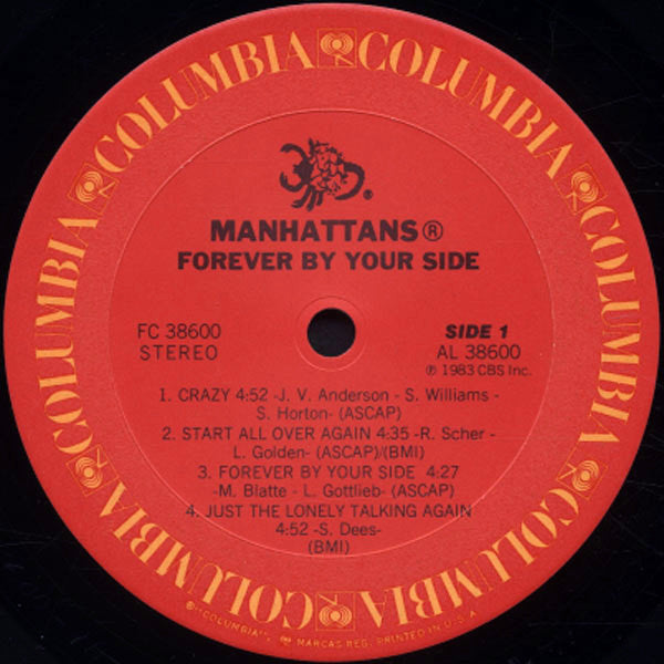The Manhattans* : Forever By Your Side (LP, Album, Car)