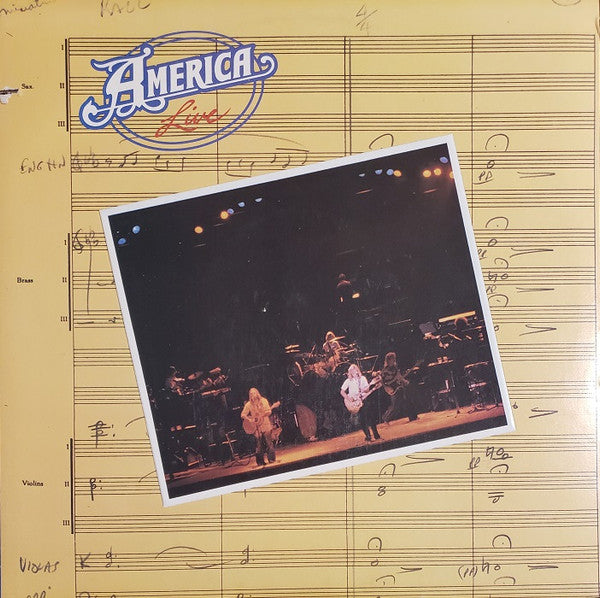 America (2) : Live (LP, Album, Jac)