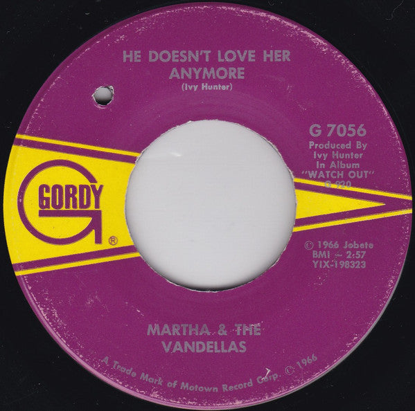 Martha & The Vandellas* : I'm Ready For Love (7", Single)