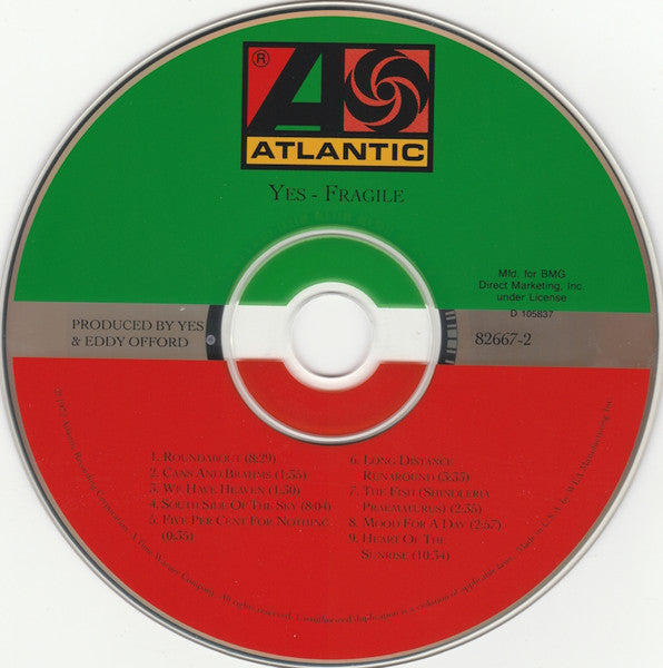Yes : Fragile (CD, Album, Club, RE, RM)