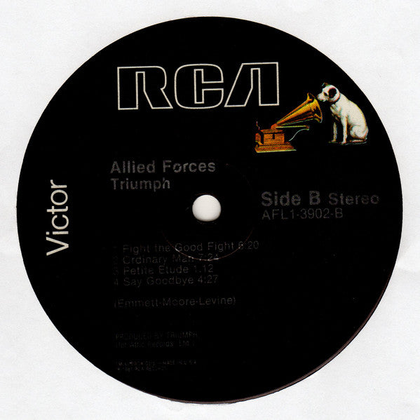 Triumph (2) : Allied Forces (LP, Album, Ind)