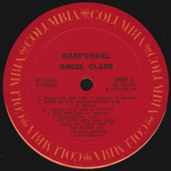 Garfunkel* : Angel Clare (LP, Album, Pit)