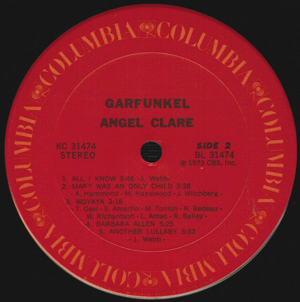 Garfunkel* : Angel Clare (LP, Album, Pit)