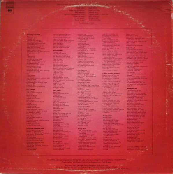 Laura Nyro : The First Songs (LP, Album, RE, Pit)