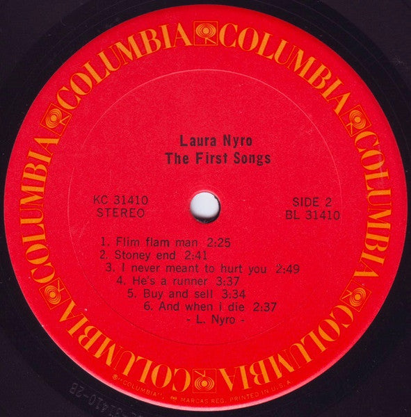Laura Nyro : The First Songs (LP, Album, RE, Pit)
