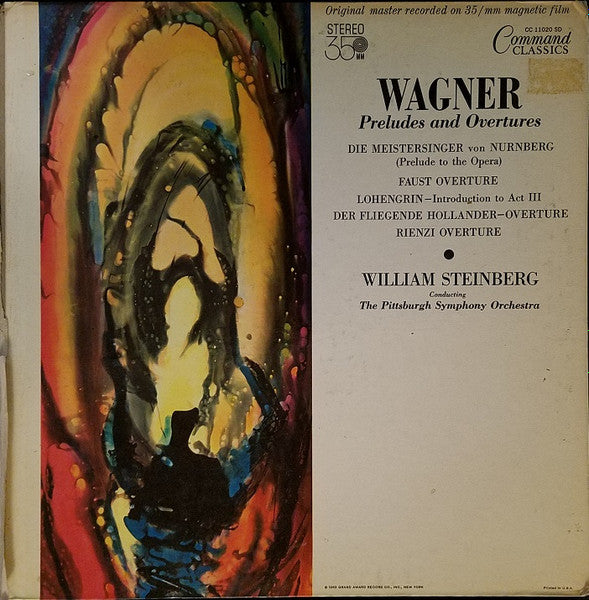 Wagner* - William Steinberg, The Pittsburgh Symphony Orchestra* : Preludes And Overtures (LP, Album, Gat)
