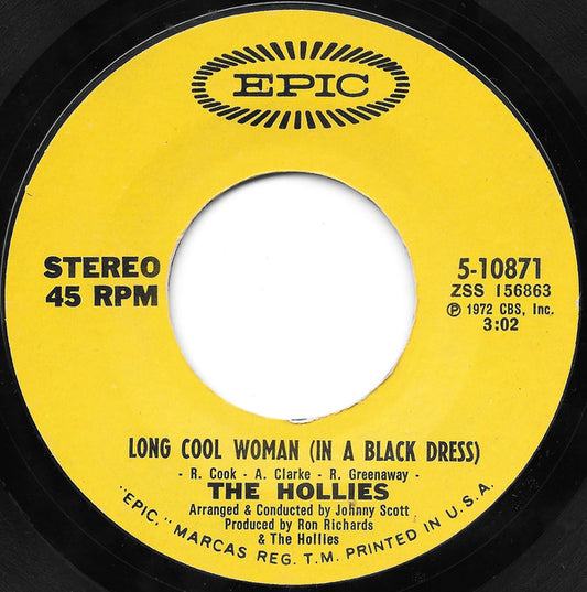 The Hollies : Long Cool Woman (In A Black Dress) (7", Single, Pit)