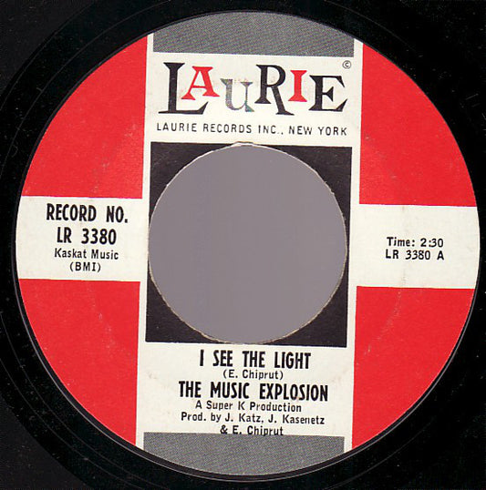The Music Explosion : I See The Light / Little Bit O'Soul (7", Single, Styrene, Ter)