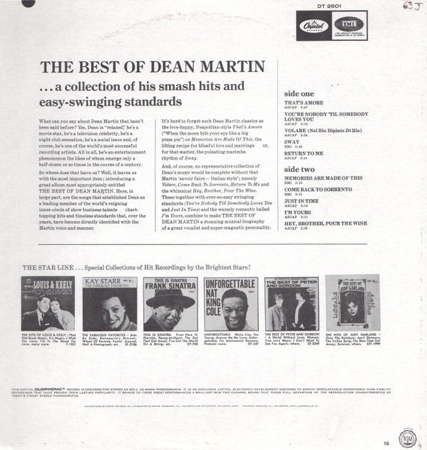 Dean Martin : The Best Of Dean Martin (LP, Comp, RE, Jac)