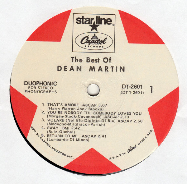 Dean Martin : The Best Of Dean Martin (LP, Comp, RE, Jac)
