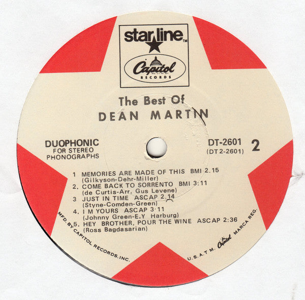 Dean Martin : The Best Of Dean Martin (LP, Comp, RE, Jac)