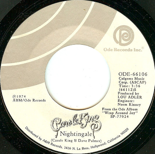 Carole King : Nightingale (7", Single, Styrene, Ter)