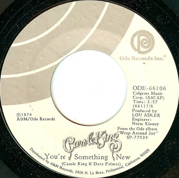 Carole King : Nightingale (7", Single, Styrene, Ter)