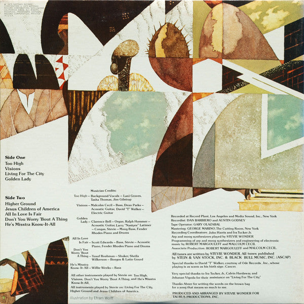 Stevie Wonder : Innervisions (LP, Album, Hol)
