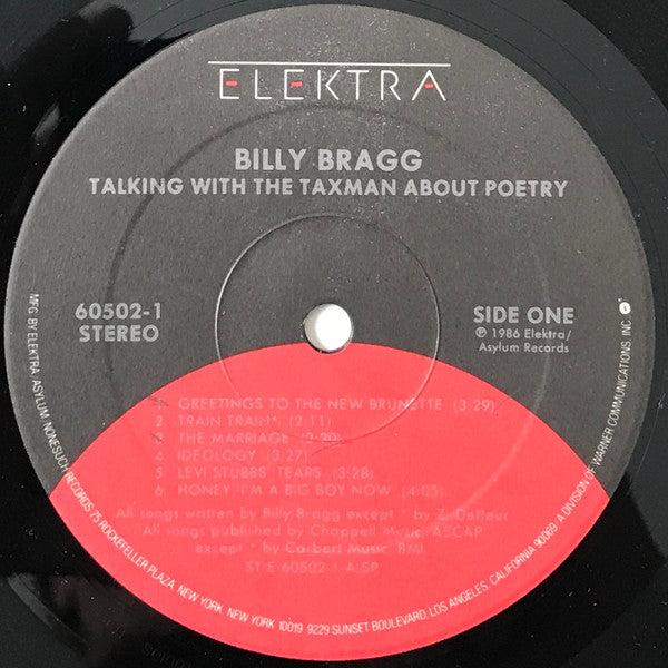 Billy Bragg : Talking With The Taxman About Poetry (LP, Album, SRC)