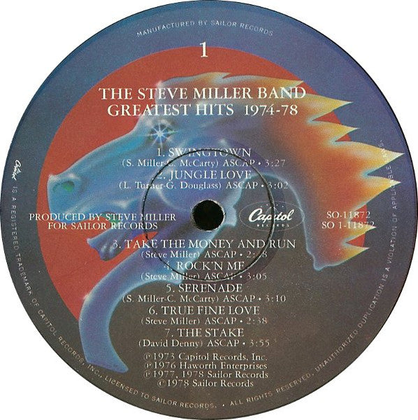Steve Miller Band : Greatest Hits 1974-78 (LP, Comp)