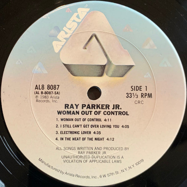 Ray Parker Jr. : Woman Out Of Control (LP, Album, Club)