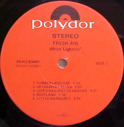White Lightnin' : Fresh Air (LP, Album, Club, Cap)