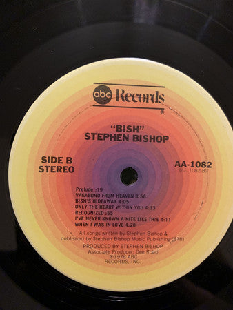 Stephen Bishop : Bish (LP, Album, Ter)